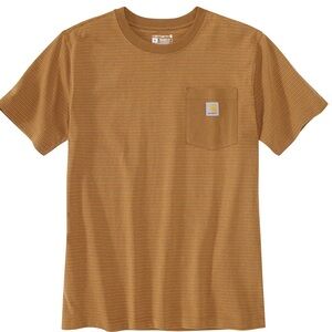 NWT Carhartt Men's Relaxed Fit Heavyweight SS Pocket Stripe T-Shirt